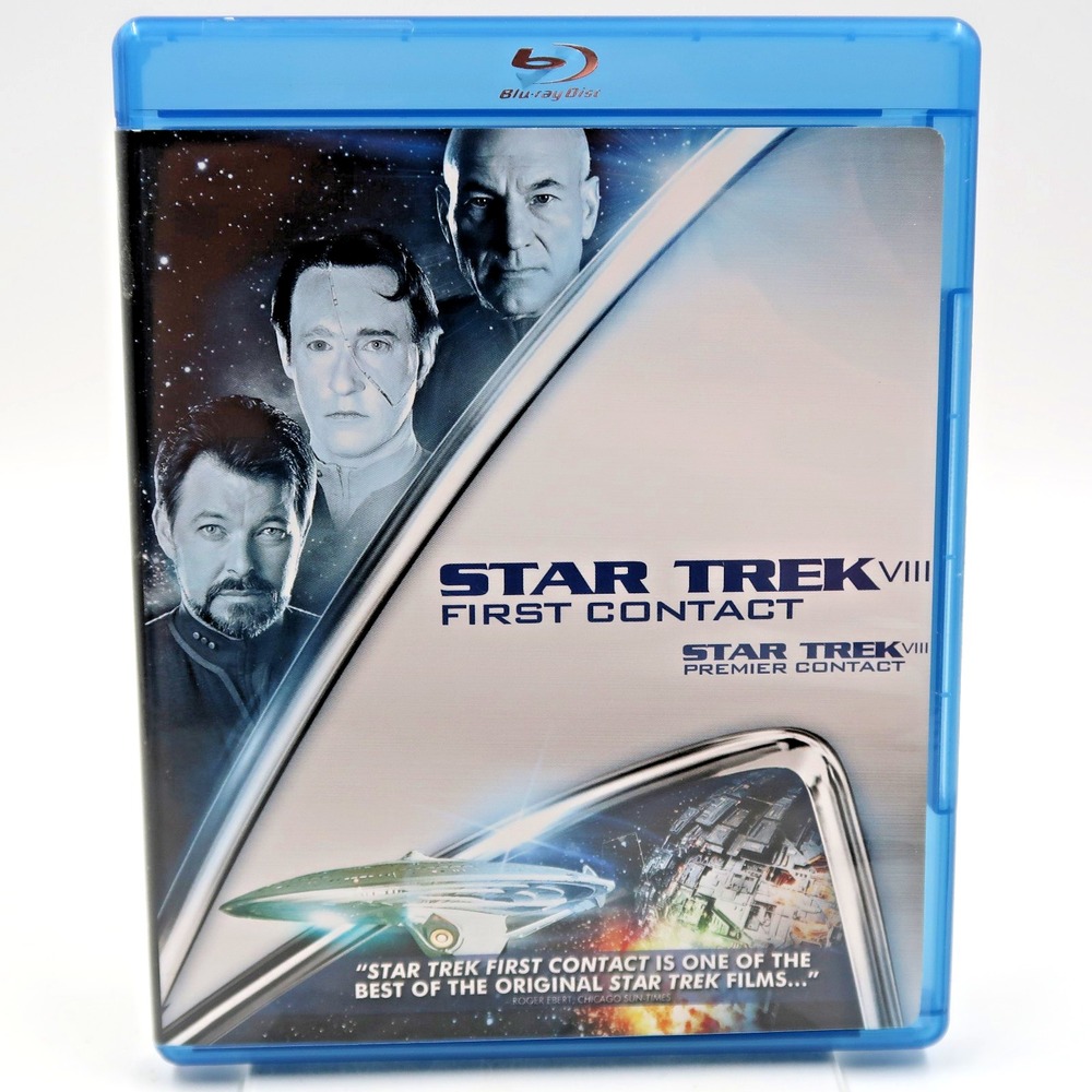 Star Trek VIII First Contact Blu-ray 1996 Movie Paramount PG Picard Sci-Fi